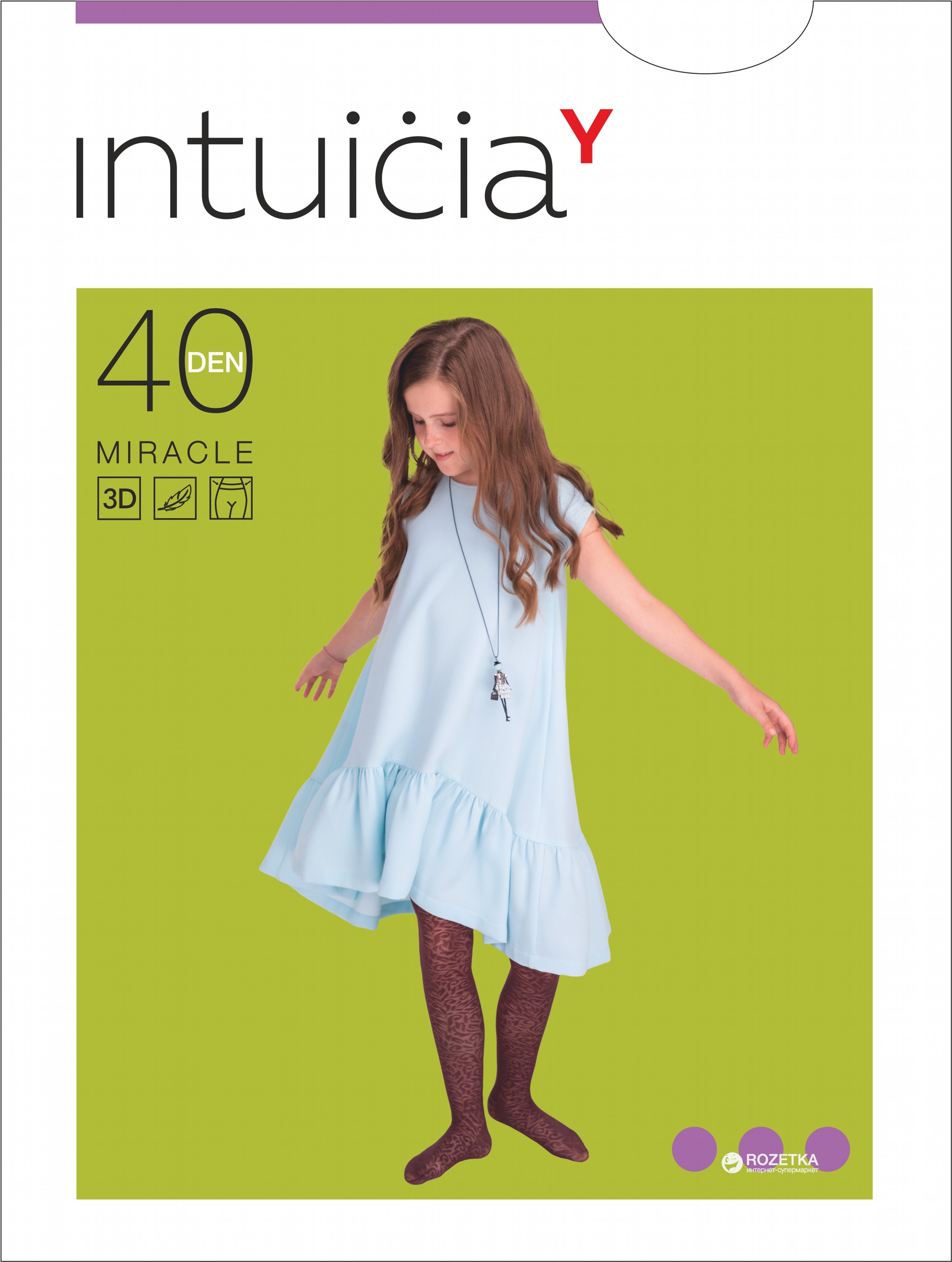 

Колготки Intuicia Miracles 40 Den 116-122 см Cherry