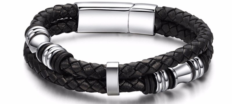 

Браслет Мужской Kaylo Power Silver из натуральной кожи 20 см (vs-902)