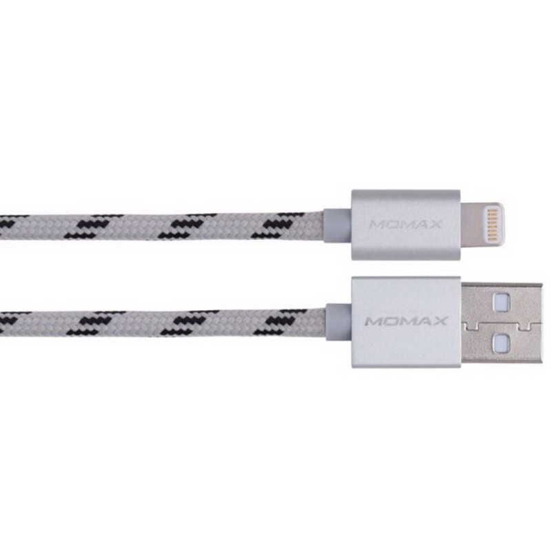 

Кабель Momax Elite Lightning Cable 1M Silver