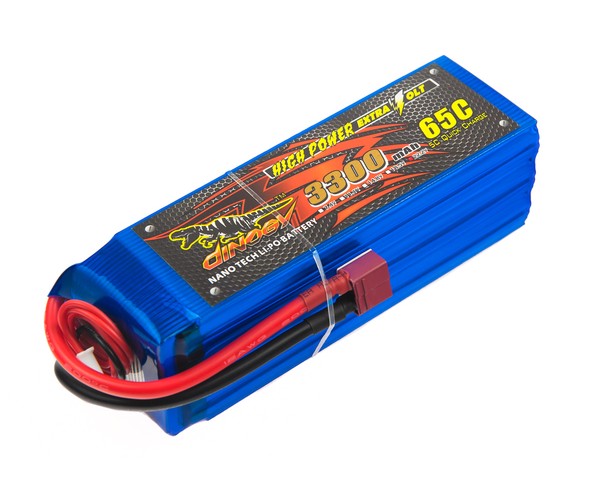 

Аккумулятор Dinogy Li-Pol 3300mAh 22.2V 6S 65C 43x42x133мм T-Plug