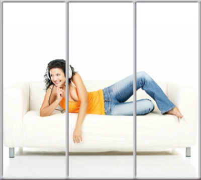 

Шкаф купе Luxe Studio Стандарт-1 Фотопечать Disco-3 2300x2100x600 трехдверный