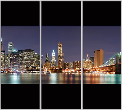 

Шкаф купе Luxe Studio Стандарт-1 Фотопечать Архитектура-114 2300x2000x600 трехдверный