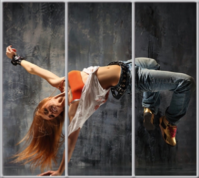 

Шкаф купе Luxe Studio Стандарт-1 Фотопечать Disco-6 2300x2200x600 трехдверный