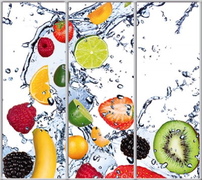 

Шкаф купе Luxe Studio Стандарт-1 Фотопечать Еда и напитки-4 2300x2400x600 трехдверный