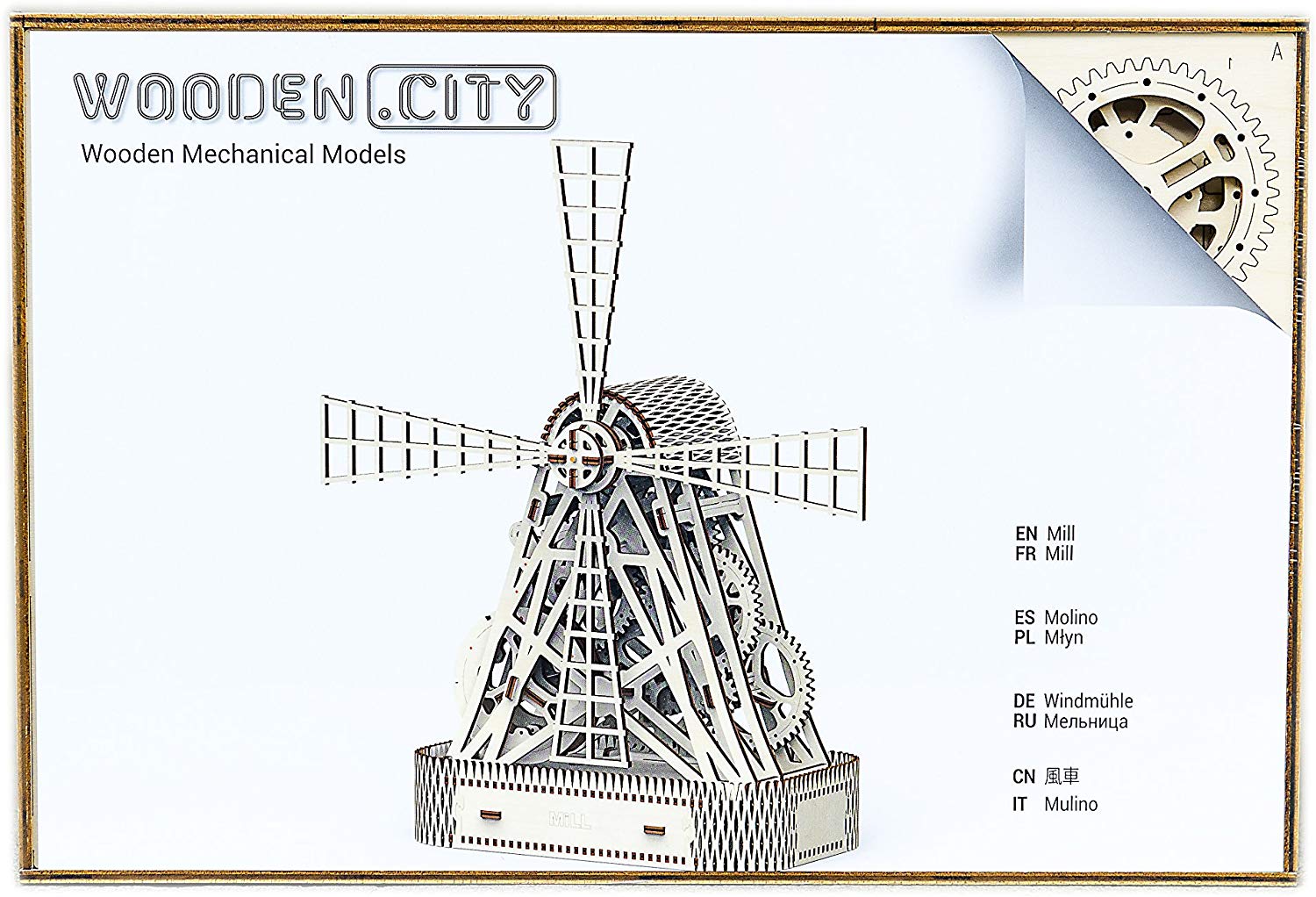 

Деревянный пазл 3D Wooden City Ветряная мельница (WR307)