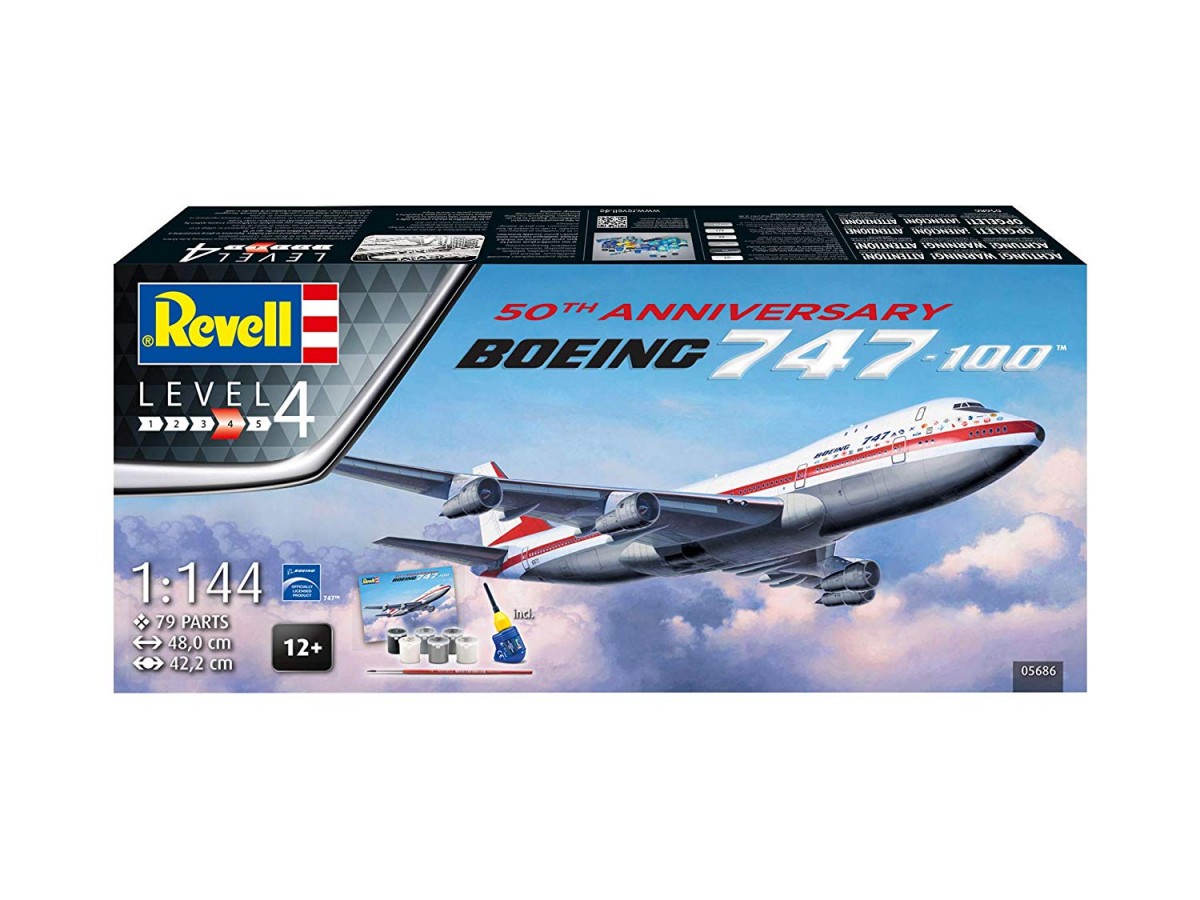 

Сборная модель Revell 50-летие Boeing 747-100 1:144 (05686)