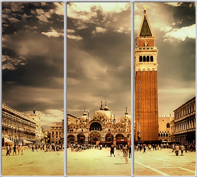 

Шкаф купе Luxe Studio Стандарт-1 Фотопечать Архитектура-88 2300x2000x600 трехдверный