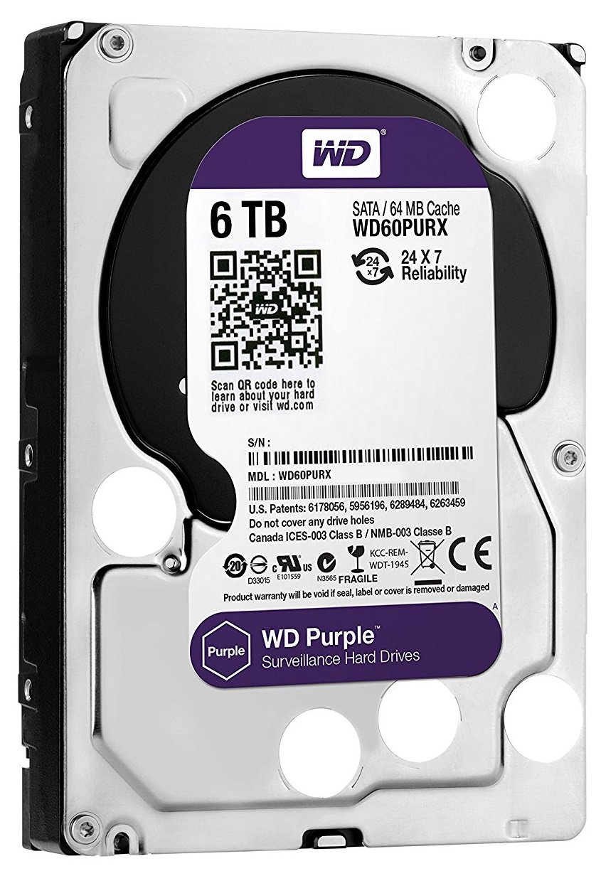 

Жорсткий диск WD 3.5" SATA 3.0 6TB 5400 64MB Purple Surveillance