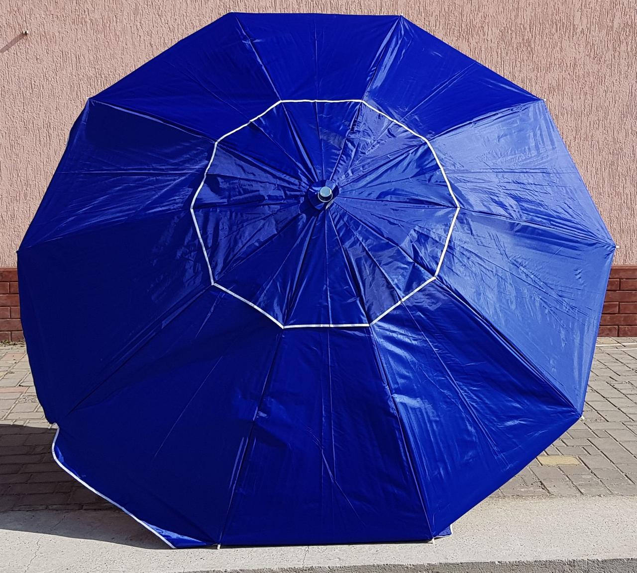 

Зонт садовый торговый Sansan Umbrella 018W синий круглый 3,2 метра