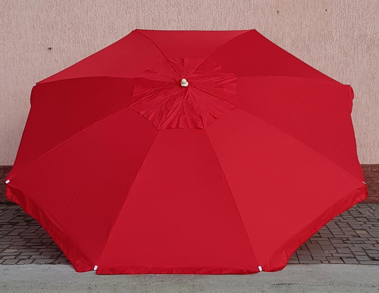 

Зонт садовый торговый Sansan umbrella 011W красный круглый 3 метра