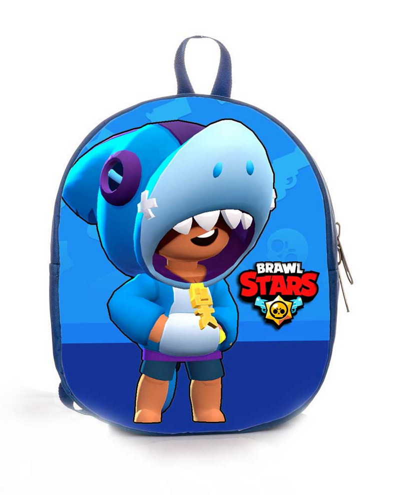 

Рюкзак детский AIDA KIDS с принтом Бравл Старс для мальчиков синий ( bs - 20 )