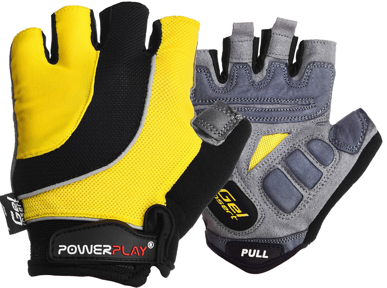 

Велорукавички 5037C PowerPlay S (fit0003483) Чорно-жовтий