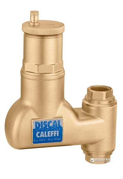 

Деаэратор CALEFFI DISCAL вертикальный 1" ВВ (551906)