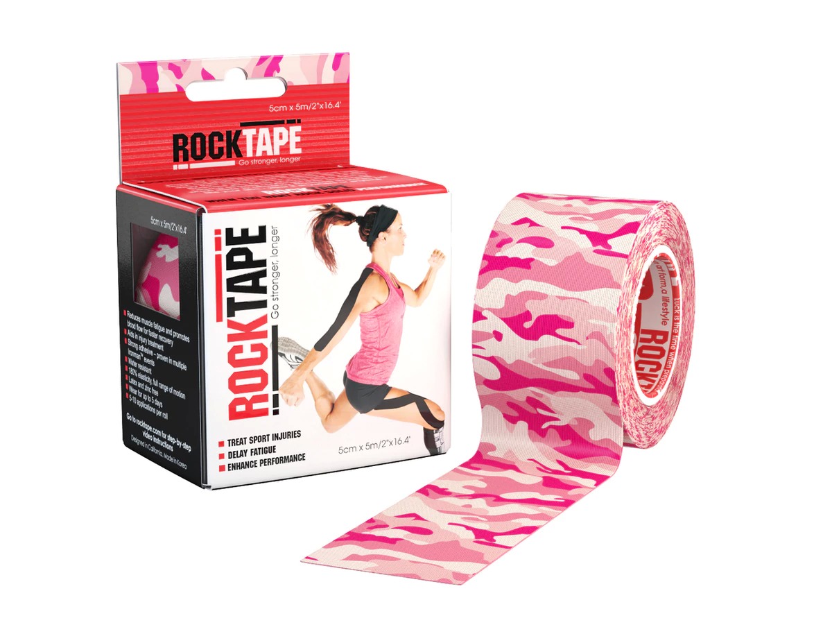 

Кинезио тейп RockTape Designer (5см х 5м) - розовый камуфляж