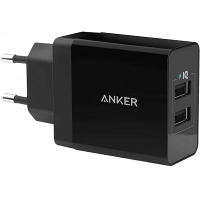 

Зарядное устройство Anker PowerPort 2 - 24W 2-port USB Power IQ V3