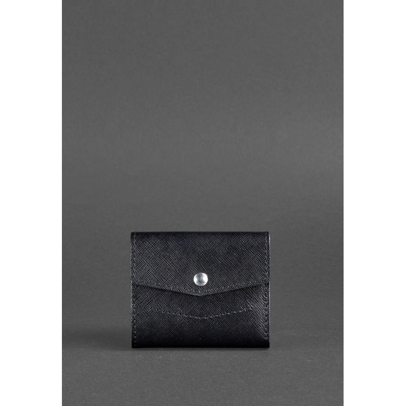 

Кошелек кожаный BlankNote 11.5x9 см Черный