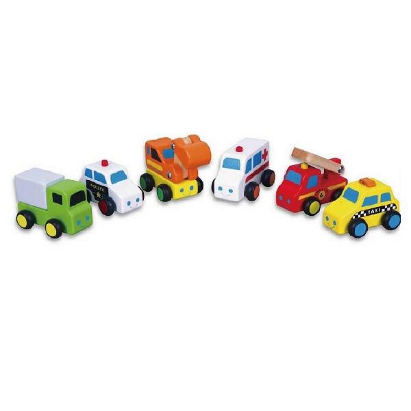 

Набор Мини машинки 6 штук Viga Toys 11х24х6 см (igr0000724) Разноцветный