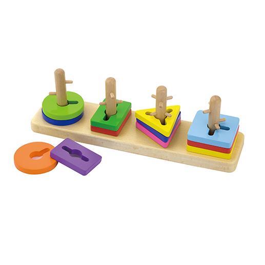 

Головоломка Форма и цвет Viga Toys 30х7,5х9 см (det0001700) Разноцветный