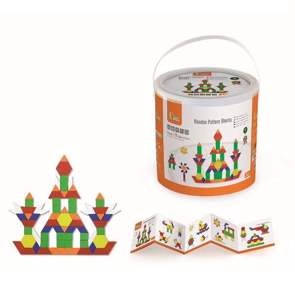 

Набор строительных блоков Viga Toys 20х22х22 см (tvo0000807) разноцветный