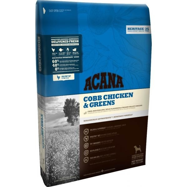 

Сухой корм для собак всех пород ACANA Cobb Chicken & Greens 17 кг