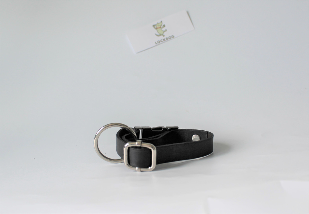 

Ошейник кожаный фастекс Lockdog 20 см (zoo0000187) Черный
