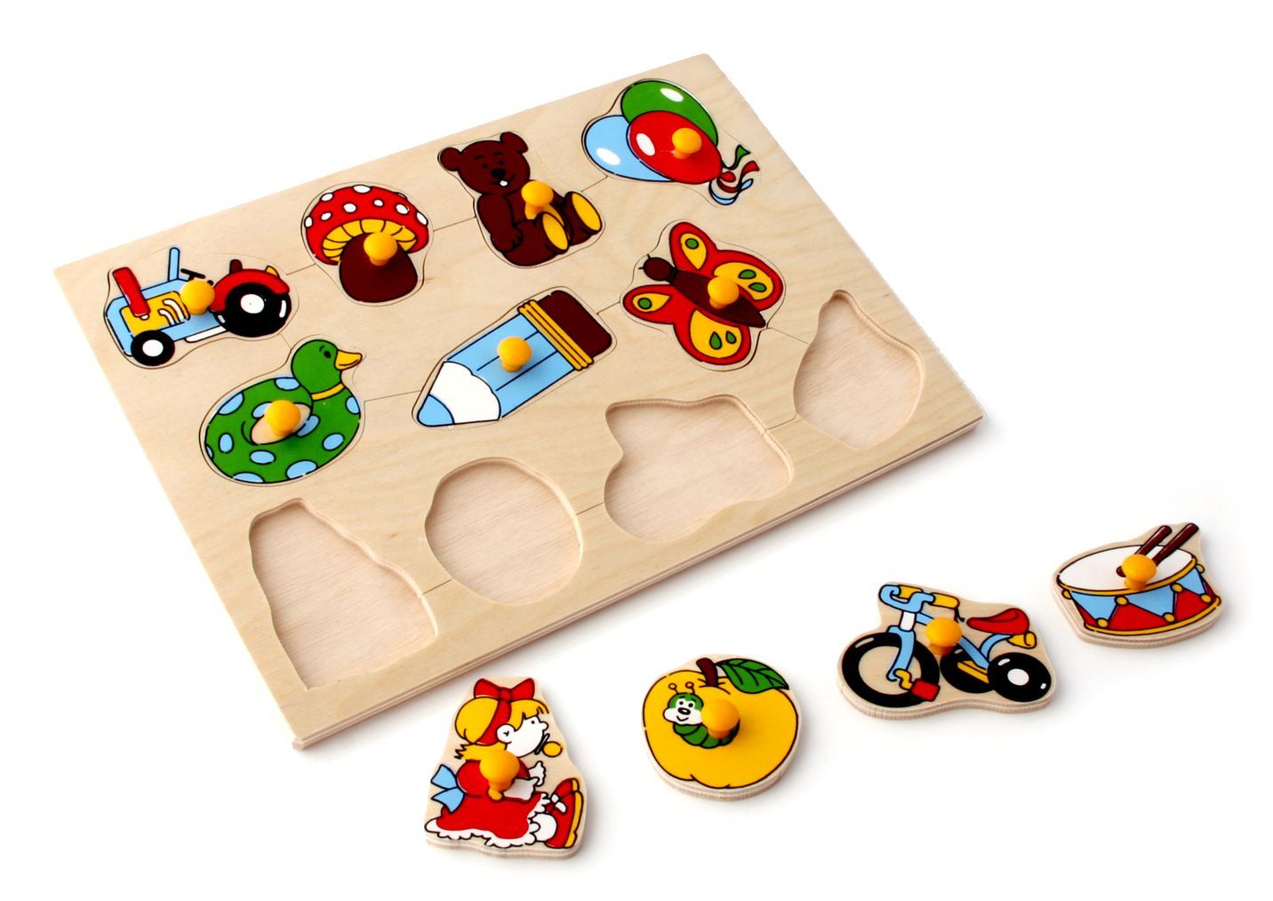 

Рамкавкладыши Игрушки 11 деталей Lam Toys 29х20х0,9 см (det0001348) Разноцветный