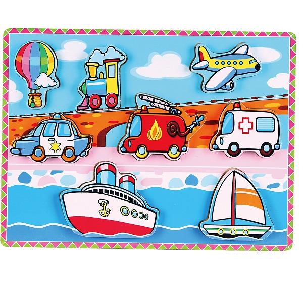 

Рамка вкладыш Транспорт Viga Toys 30х22,5х2 см (det0001171) Разноцветный