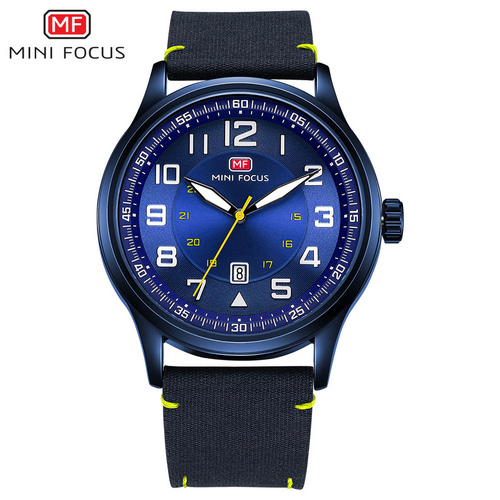 

Наручные часы мужские Mini Focus 45 мм Синий
