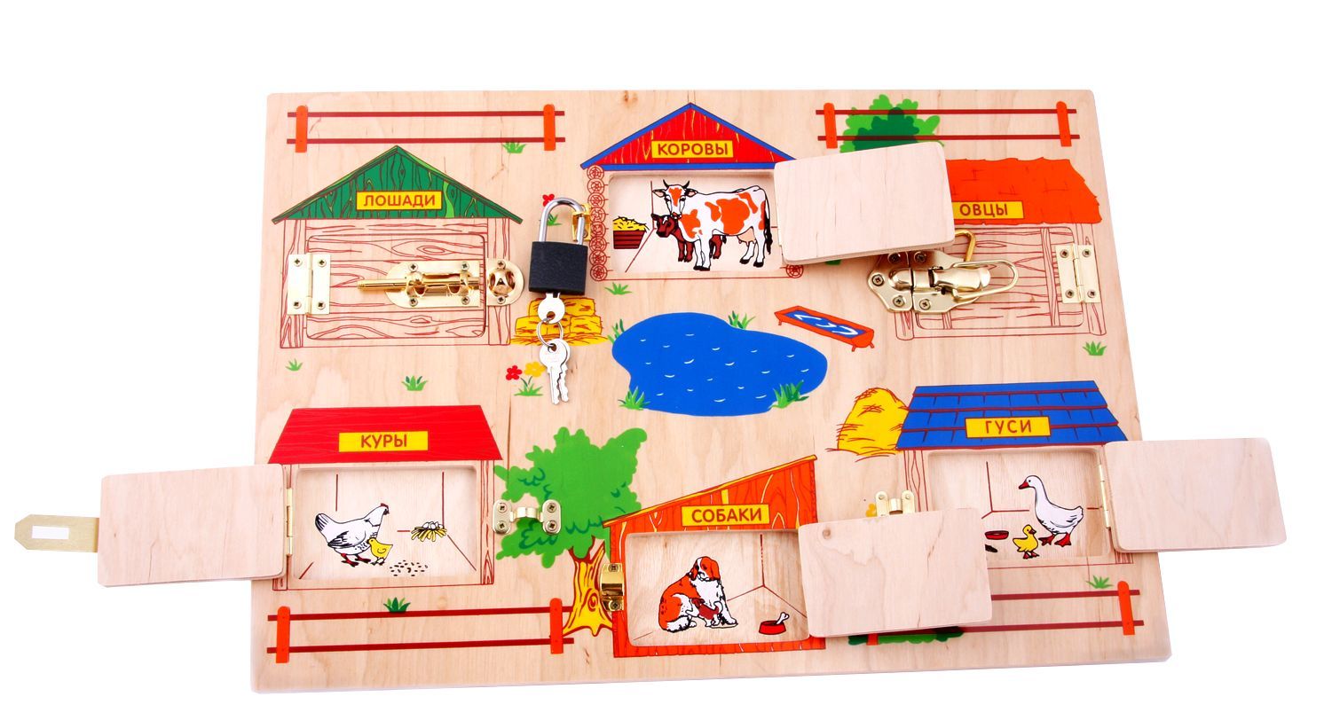 

Бизиборд Замочки Lam Toys 50х35х1,3 см (det0001318) Разноцветный