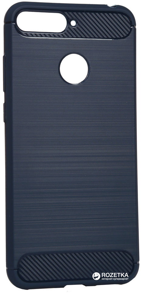 

Панель BeCover Carbon Series для Huawei Y6 2018/Y6 Prime 2018 Deep Blue