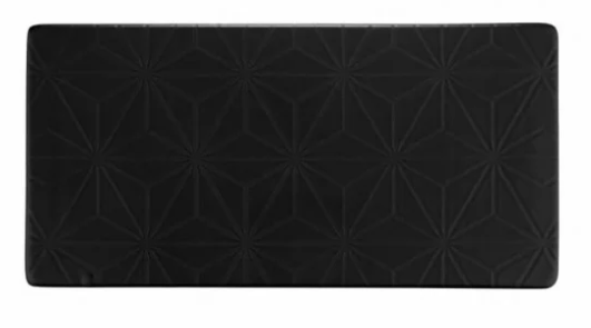 

Тарелка Kutahya прямоугольная фарфоровая черная мелкая 350x150 мм
