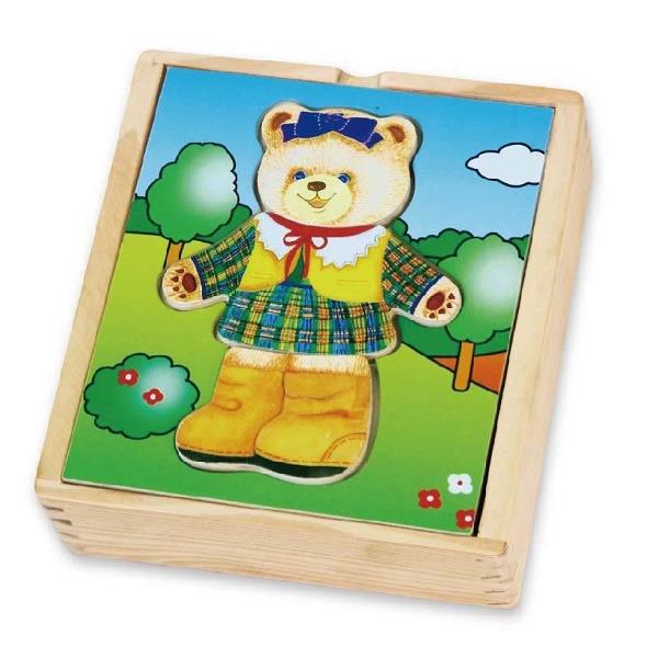 

Детский набор Гардероб медведицы Viga Toys 14х13х4 см (igr0000566) Разноцветный