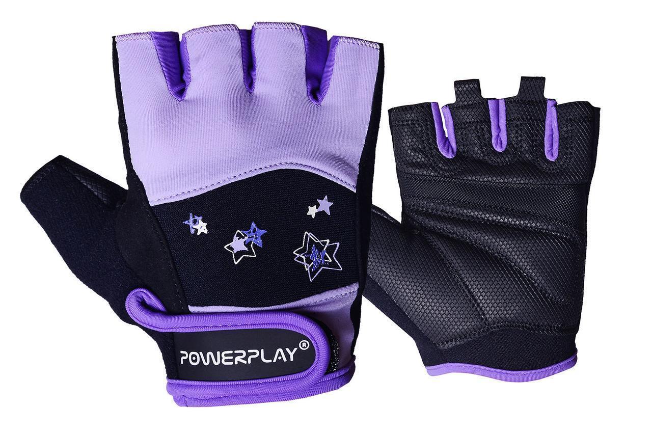 

Рукавички для фітнесу PP-3492 PowerPlay S (fit0003059) Чорно-Фіолетовий