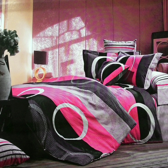 

Набор постельного белья Elway 160х220 см (2шт) Розовый, Черный