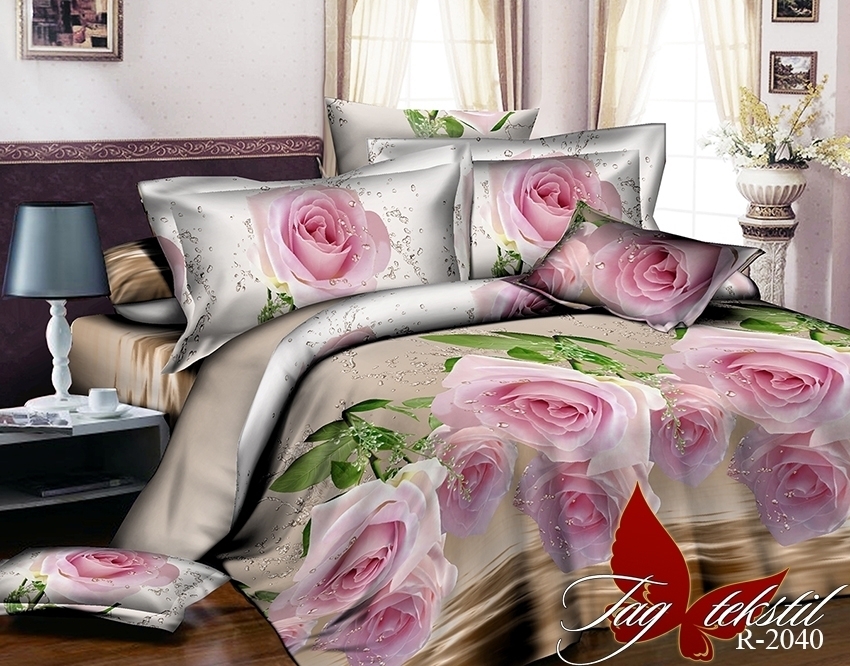 

Комплект постельного белья R2040 ТМ TAG 150х215 см (2шт)