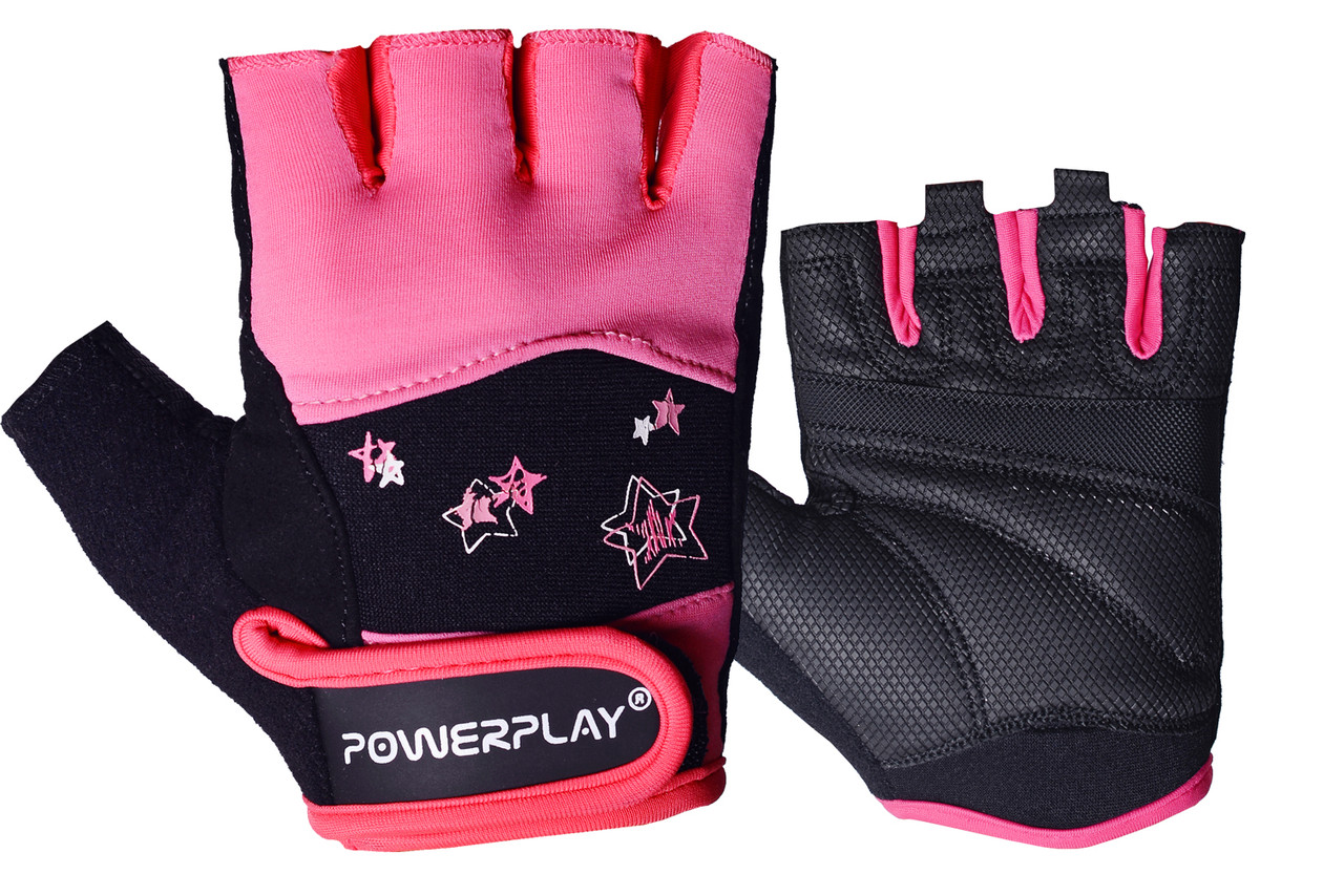 

Рукавички для фітнесу PP-3492 PowerPlay M (fit0002942) Чорно-Розовий