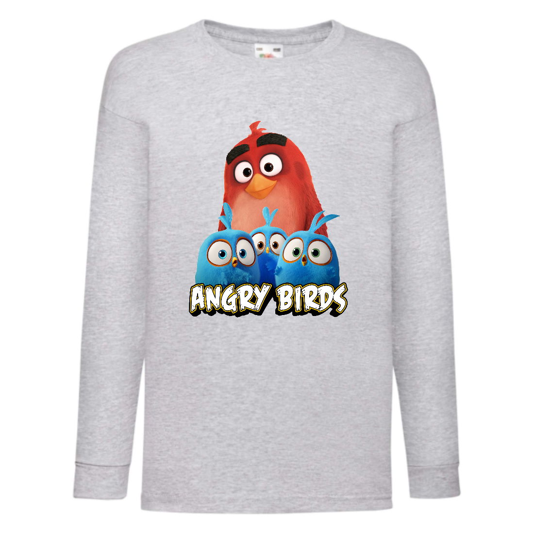 

Лонгслив реглан Энгри бердз 3 (Angry Birds) серая (ANB gr 03) 104 см