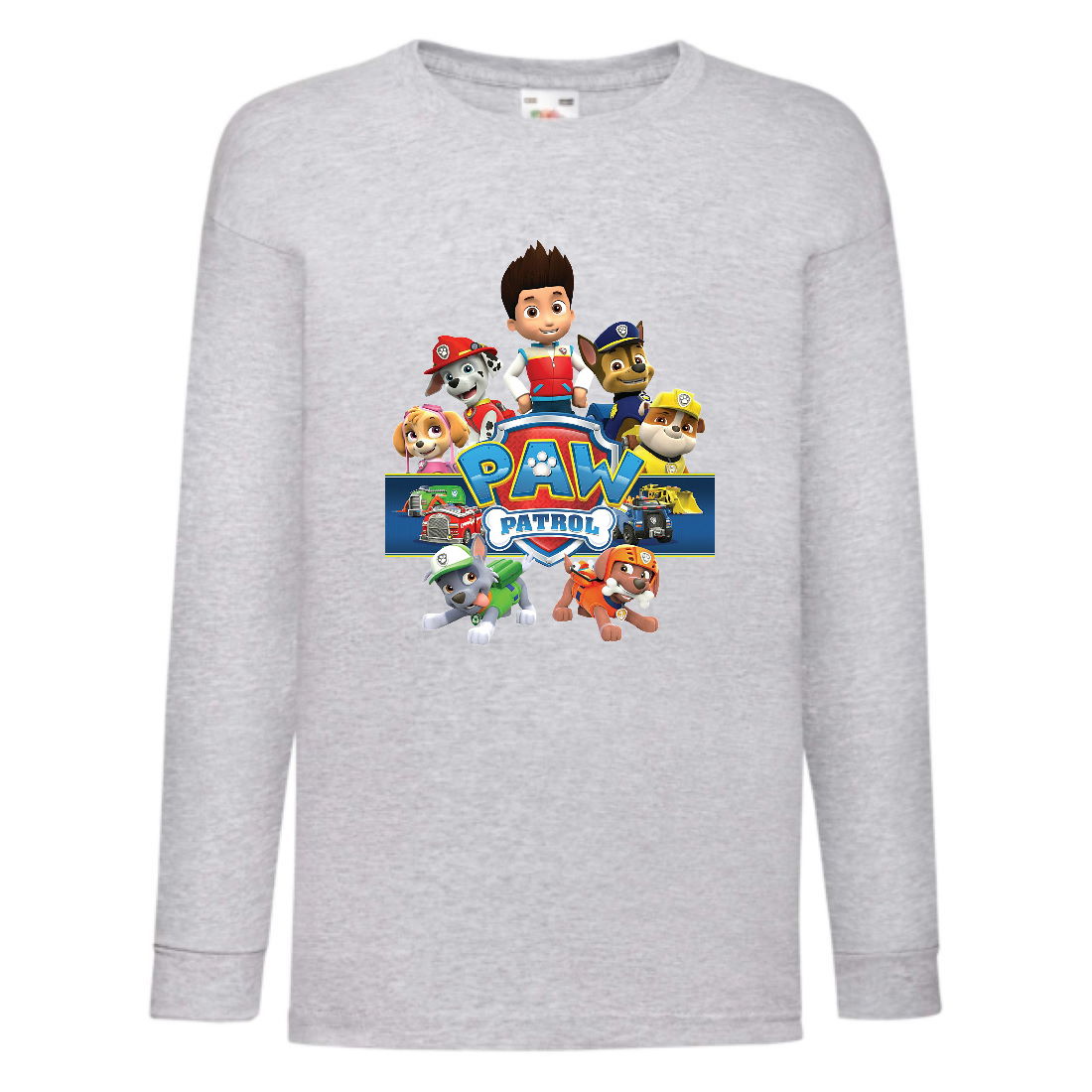 

Лонгслив реглан Щенячий патруль 2 (Paw Patrol) серый (PWP gr 02) 104 см