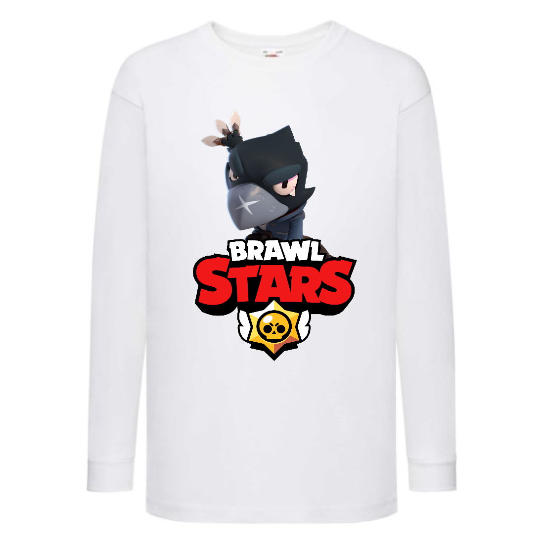 

Лонгслив реглан Бравл Старс Ворон (Brawl Stars) белая (BRST wh 08) 104 см