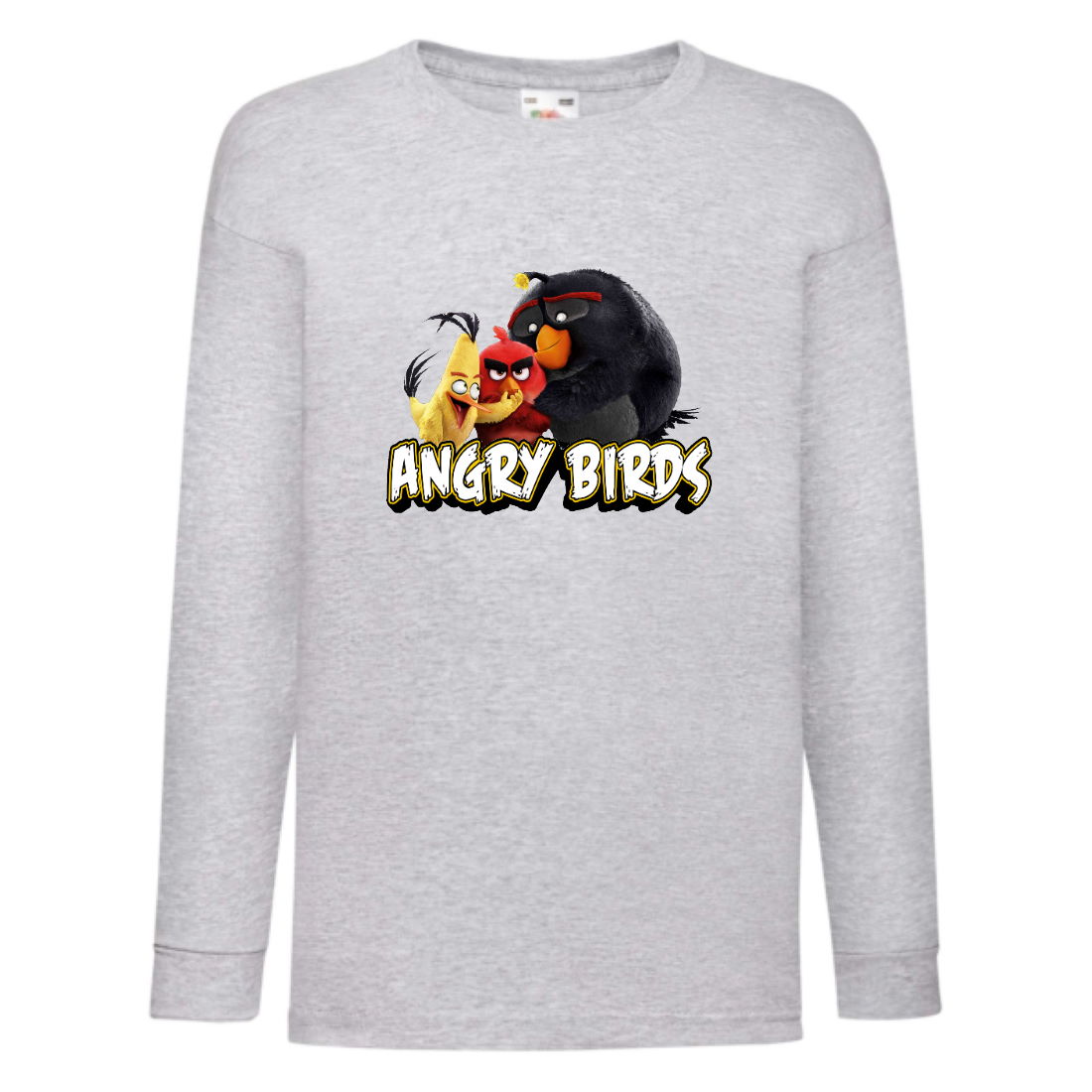 

Лонгслив реглан Энгри бердз 5 (Angry Birds) серая (ANB gr 05) 140 см