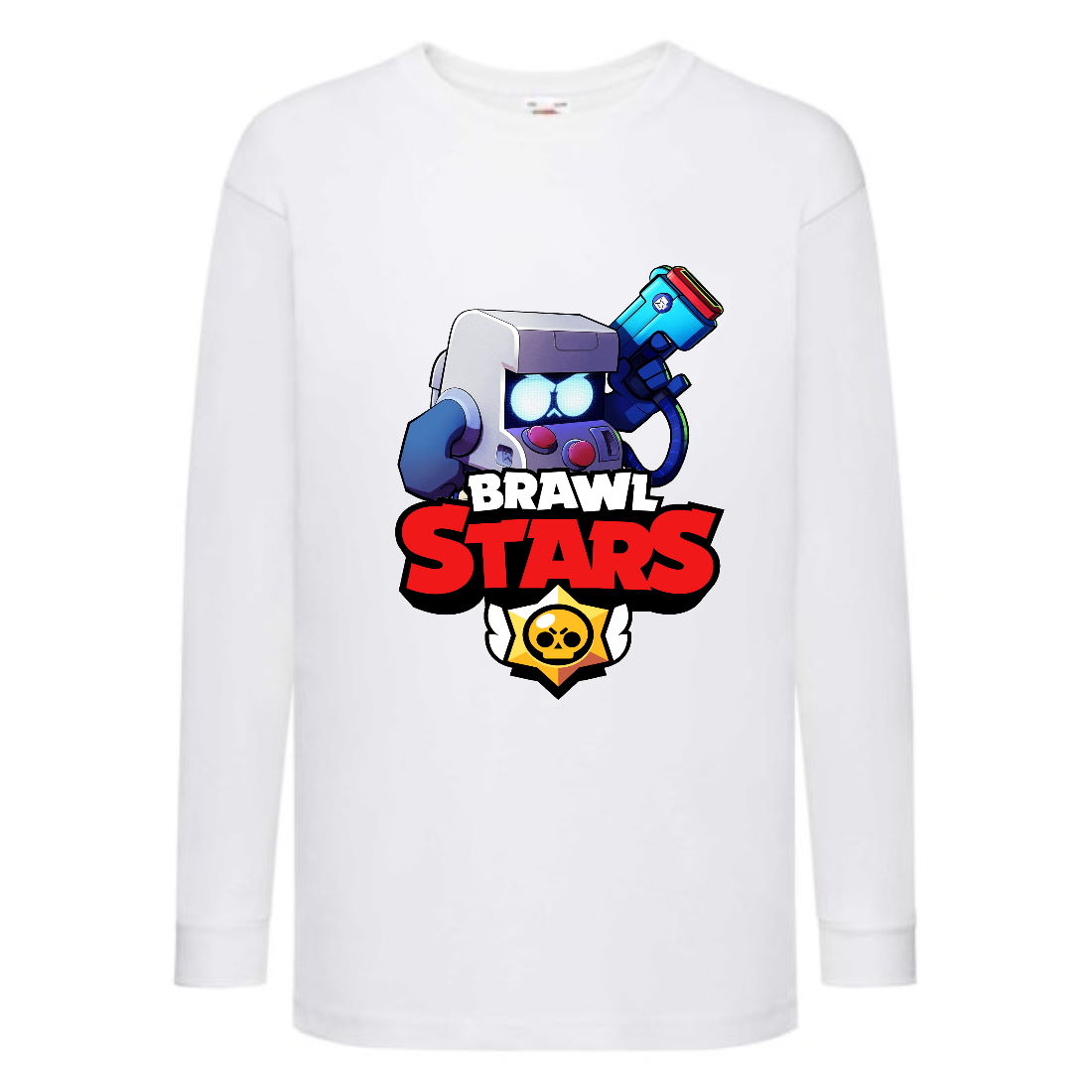 

Лонгслив реглан Бравл Старс 8 БИТ (Brawl Stars) белая (BRST wh 03) 128 см