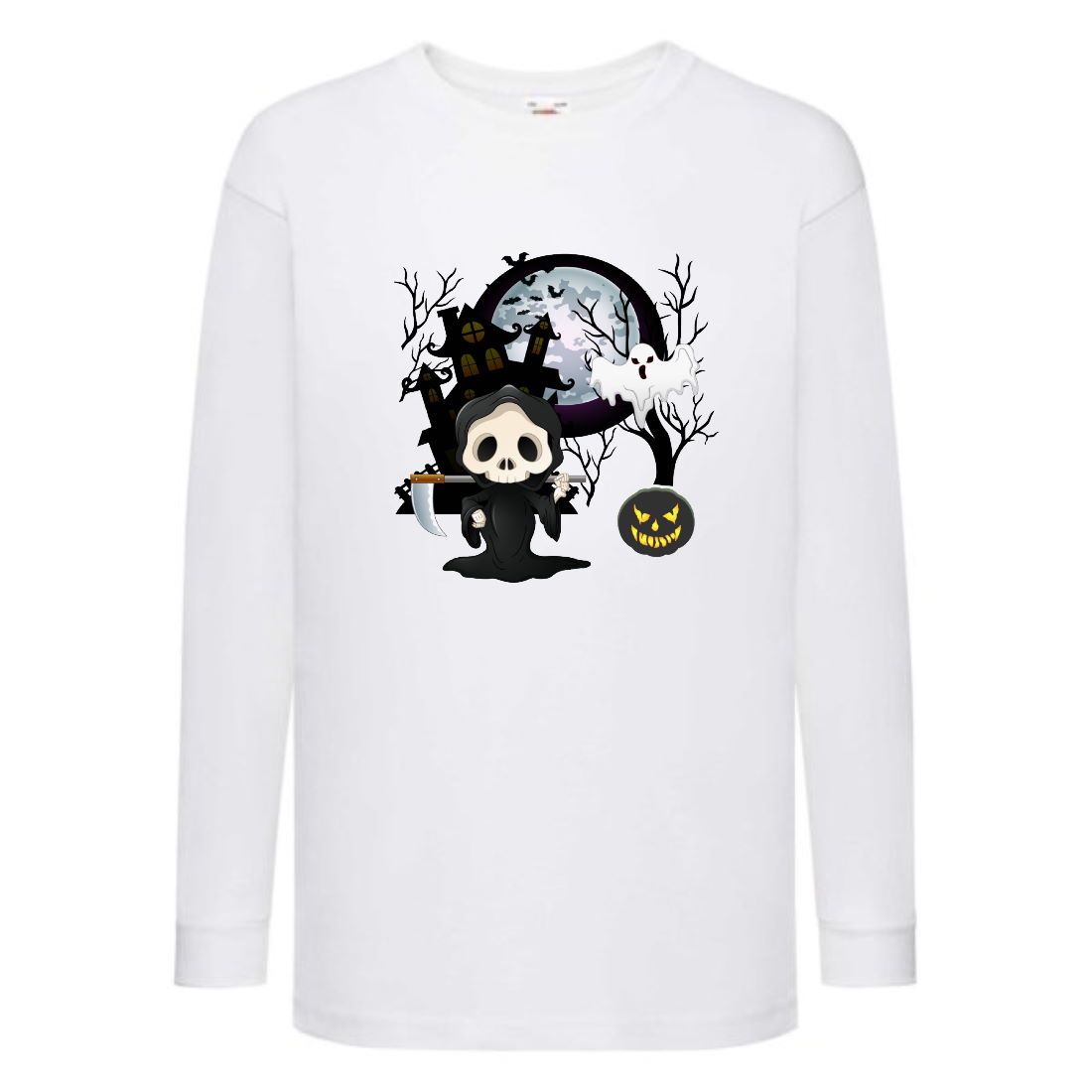 

Лонгслив реглан Хелловин 0015 (Halloween) белый (HAL wh 0015) 140 см