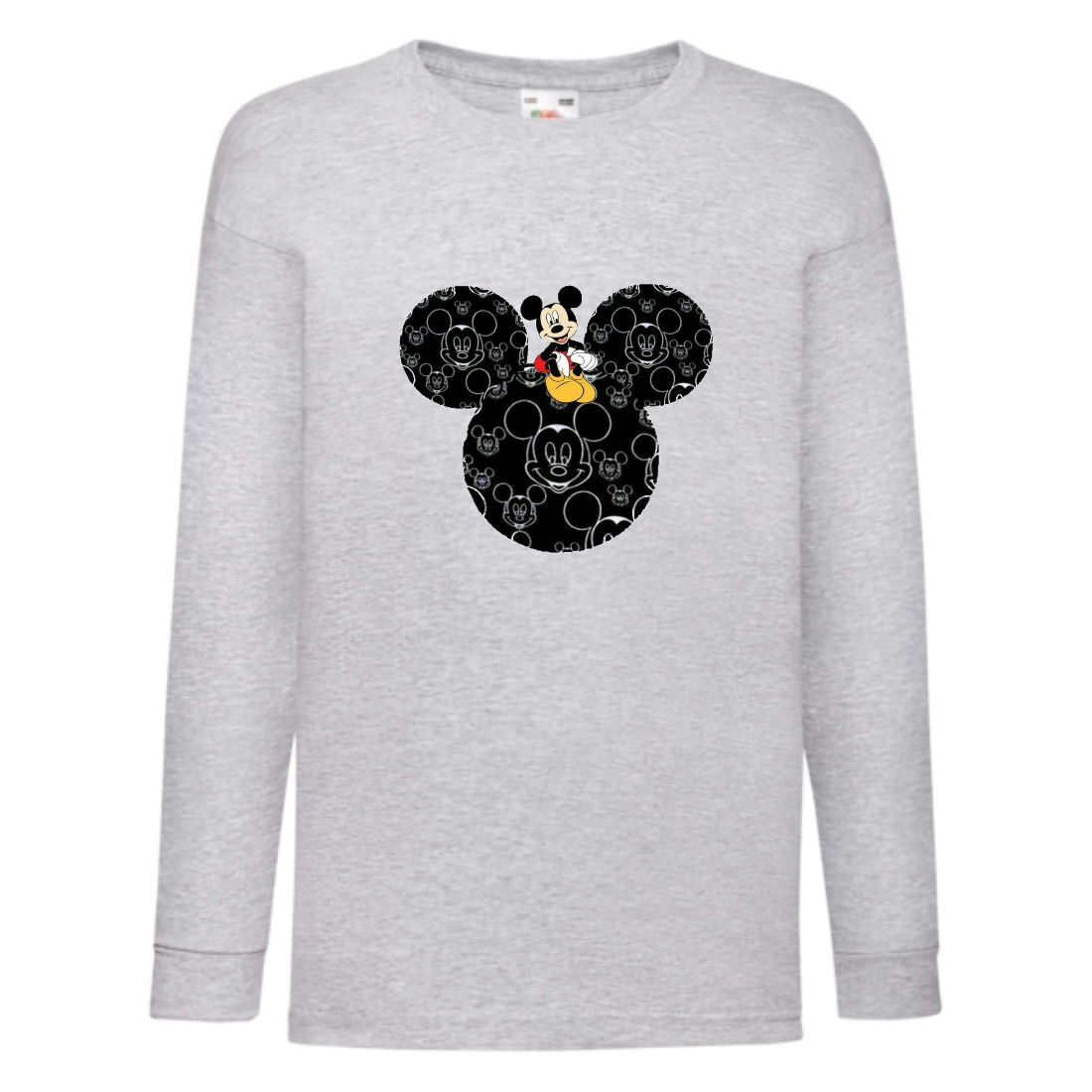 

Лонгслив реглан Микки Маус 008 (Mickey Mouse) серый (MMS gr 008) 128 см