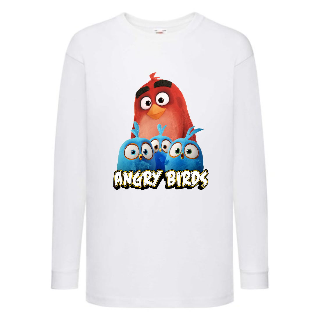 

Лонгслив реглан Энгри бердз 3 (Angry Birds) белая (ANB wh 03) 116 см