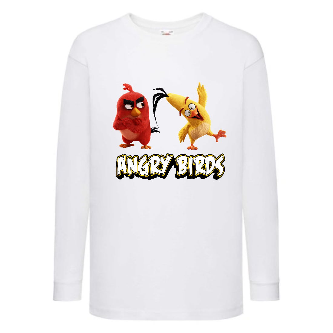 

Лонгслив реглан Энгри бердз 4 (Angry Birds) белая (ANB wh 04) 104 см