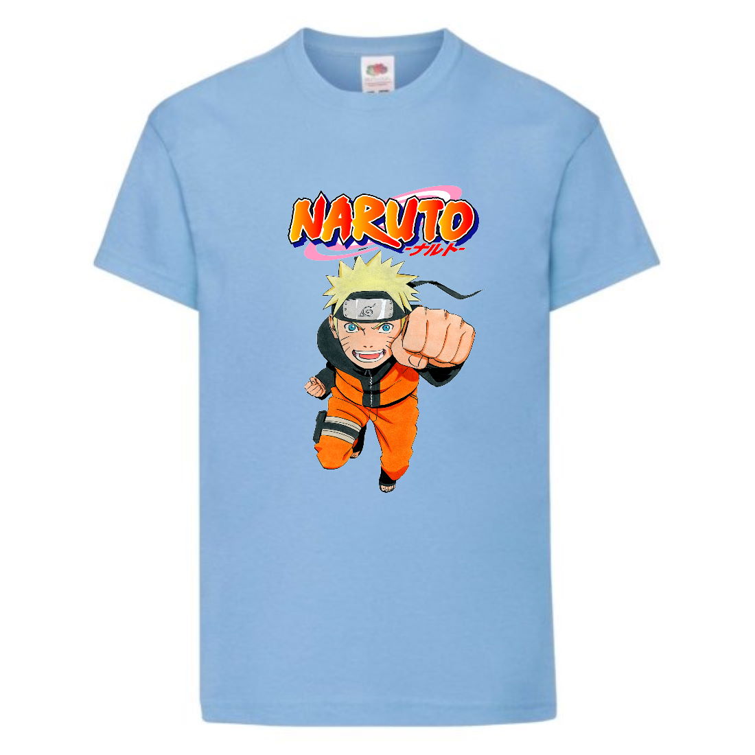 

Футболка детская Наруто 007 (Naruto) светлоголубая (NAR llbl 007) 128 см