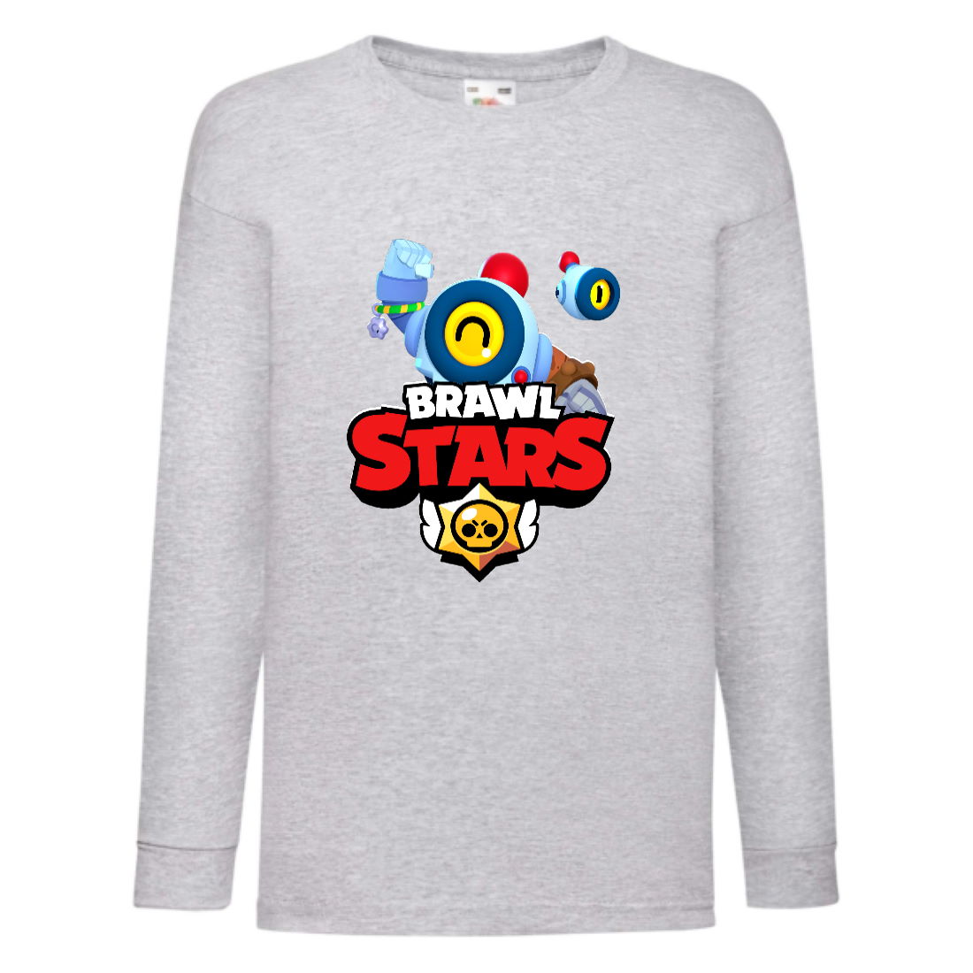 

Лонгслив реглан Бравл Старс Нани (Brawl Stars) серая (BRST gr 6) 104 см