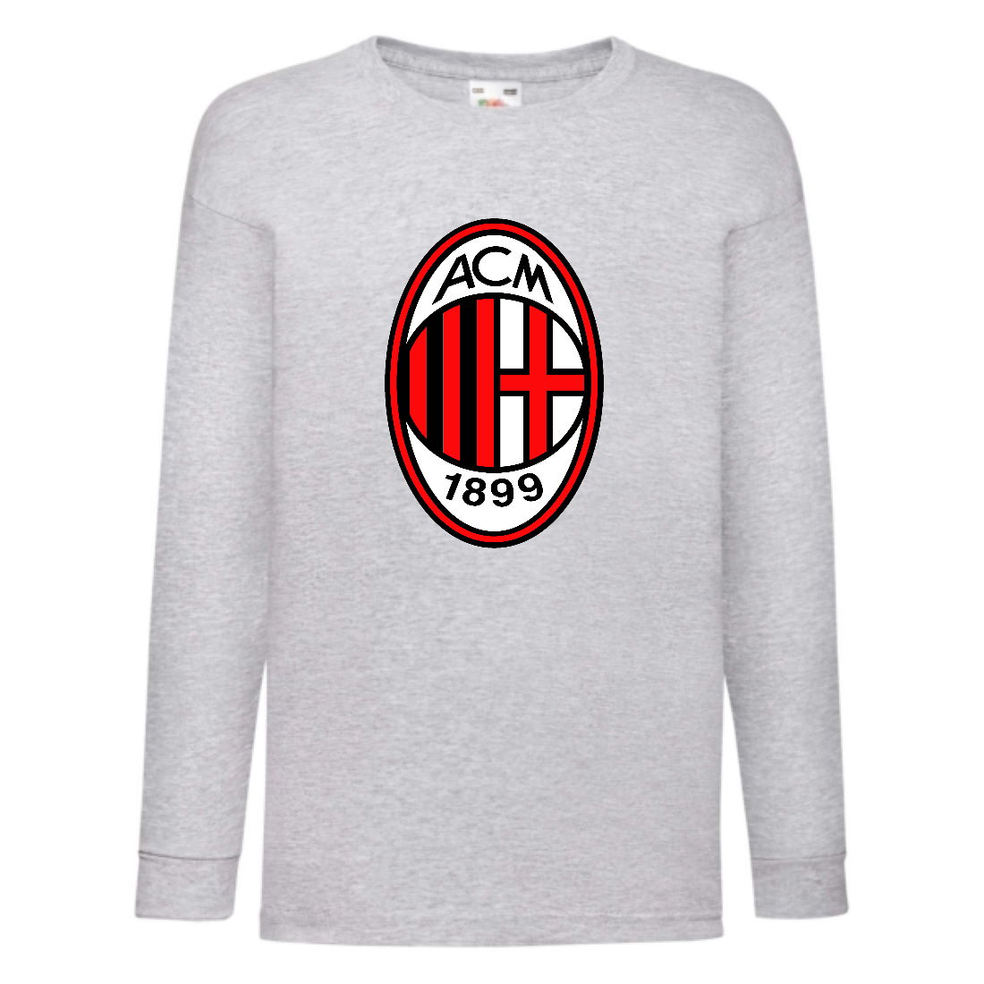 

Лонгслив реглан Футбольный клуб Милан (Milan) серый (FOOT gr 008) 164 см