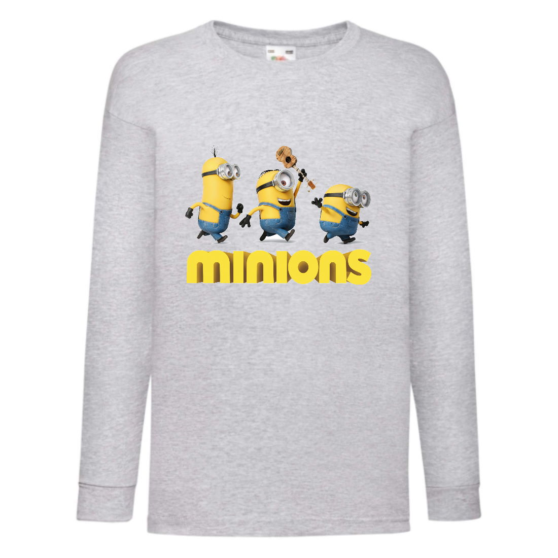 

Лонгслив реглан Миньоны 01 (Minions) серый (MS gr 01) 128 см