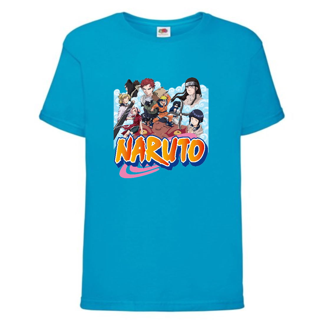 

Футболка детская Наруто 024 (Naruto) голубая (NAR lblu 024) 116 см